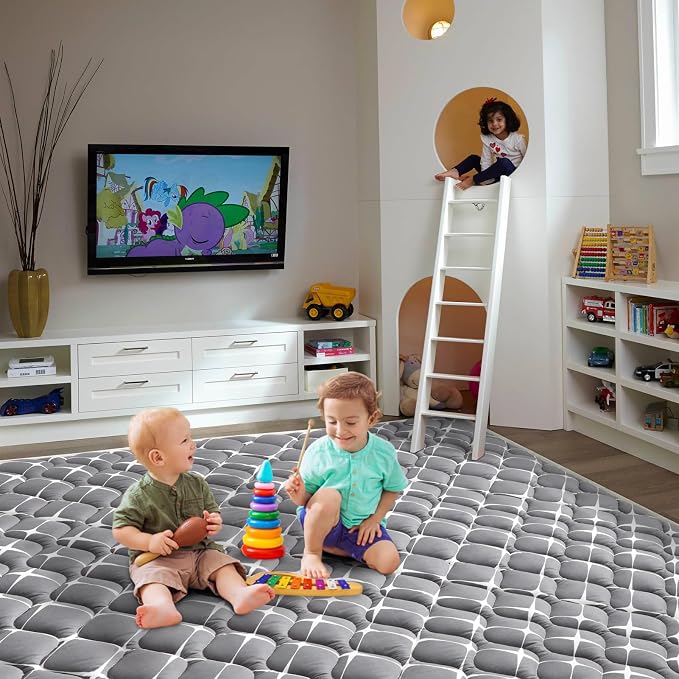 Baby Play Mat - 79" X 63", Premium Thicker Foam One-Piece Crawling Mat - Image 5