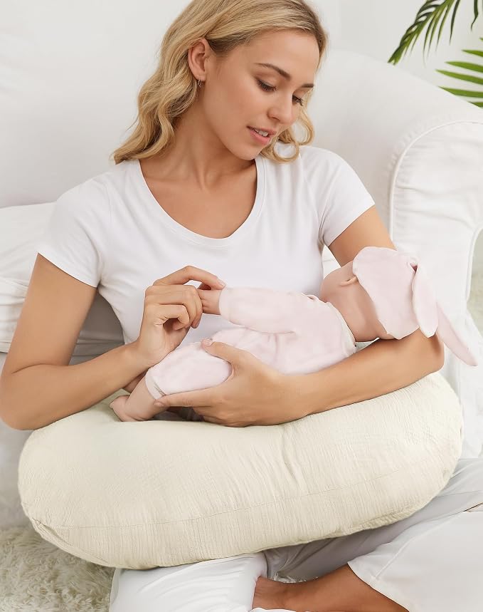Nursing Pillow Covers, Muslin Nursing Cover - Image 7