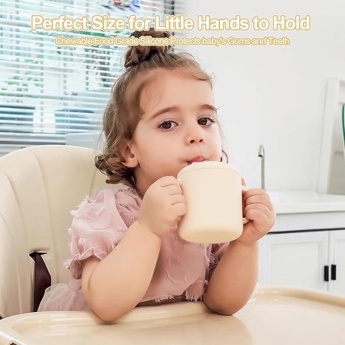 Silicone Baby Cup with Straw, Straw Cup - Image 4