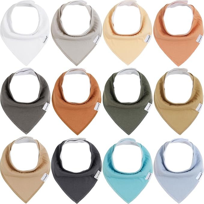Baby Bandana Drool Bibs for Boys Girls, Super Absorbent Triangle Baby Bibs for by EgmaoBaby