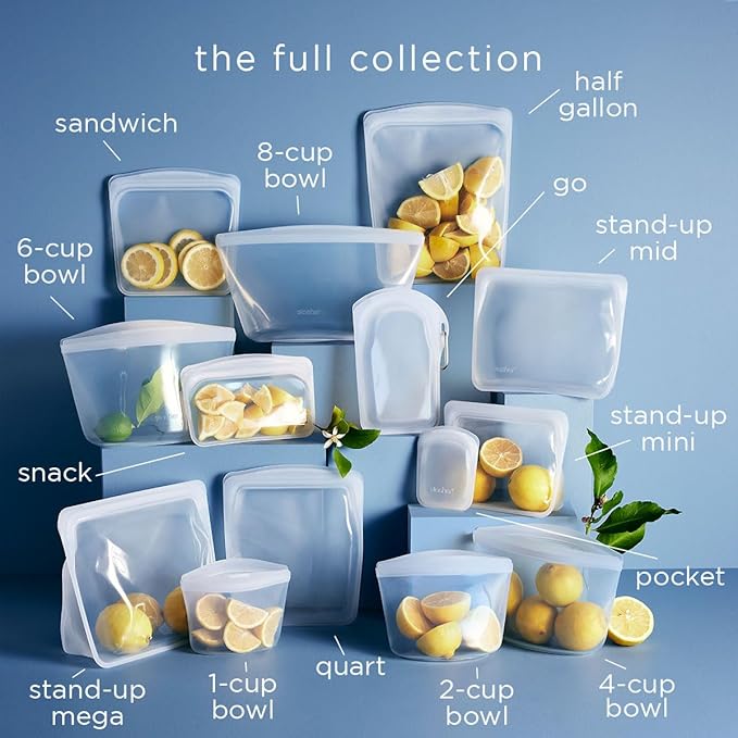 Stasher Premium Silicone Reusable Food Storage Bags, Endangered Seas, Lunch Bag - Image 5