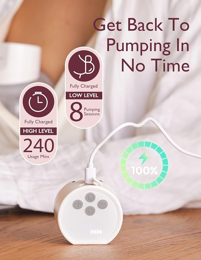 Momcozy Hands-Free Breast Pump S12 Pro, Wearable & Portable Pump - Image 6