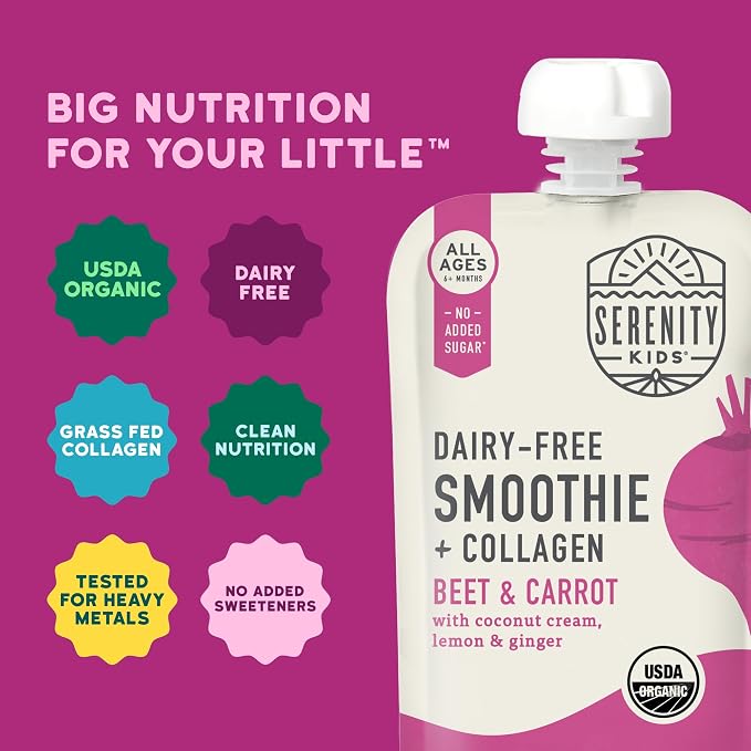 Serenity Kids 6+ Months Organic Baby Food Smoothie Pouch - Image 4