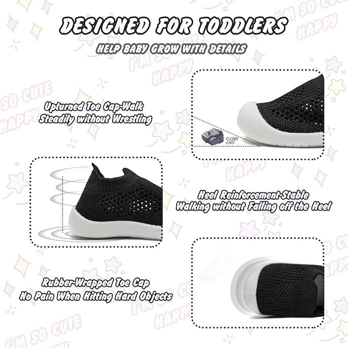 Baby Walking Shoes Toddler Girl Boy Soft Sole Breathable Cotton Canvas Shoes - Image 5