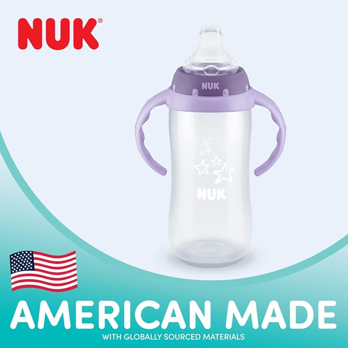 NUK Disney Princess Large Learner Cup 10oz 2pk – BPA Free, Spill Proof Sippy Cup - Image 2