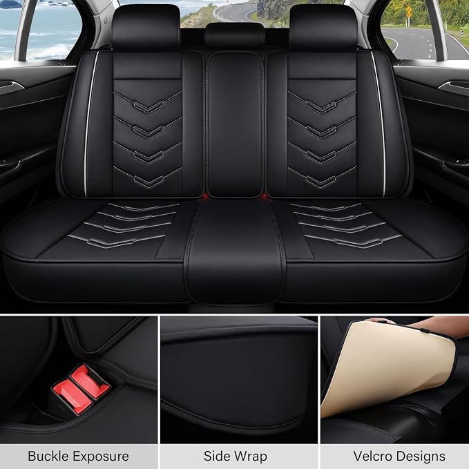 Leather Car Seat Covers Fit for LR Range Rover 2022-2025, 5 Seater Waterproof - Image 4