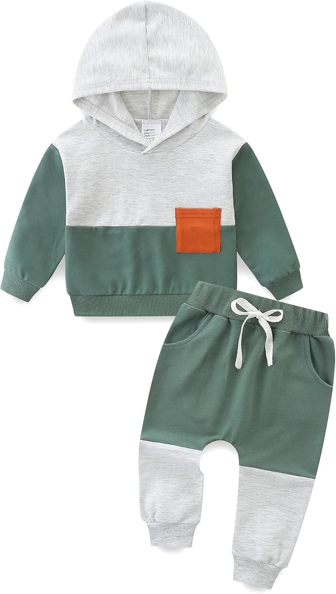 Baby Boy Outfits Short Long Sleeve Pants Clothes Set Spring Summer Hooded by BabymineStartFromTheHeart