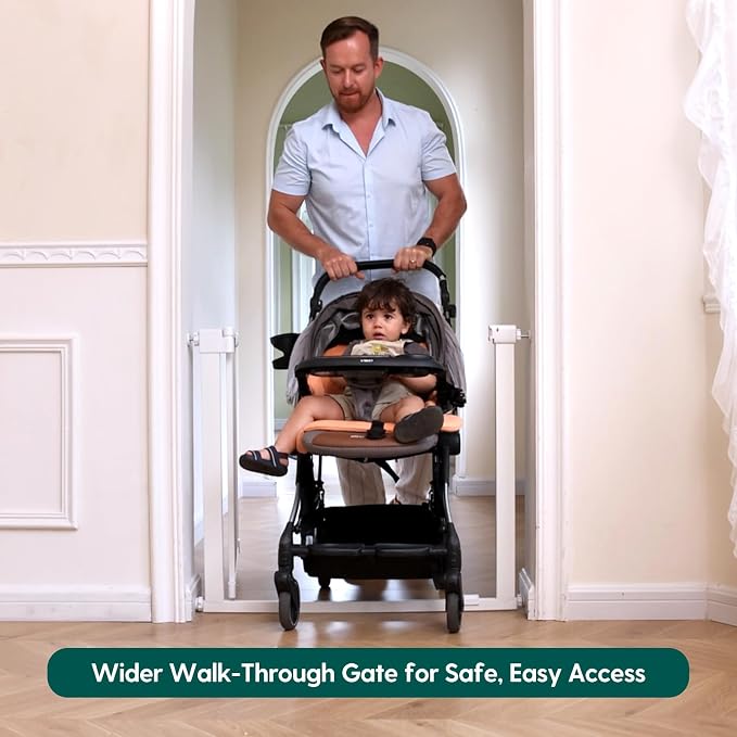 BABELIO Baby Gate for Doorways and Stairs, 31-36" Pet Gate - Image 2