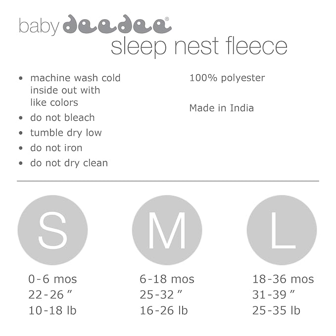 Sleep nest Fleece Baby Sleeping Bag, Lake Green - Image 5