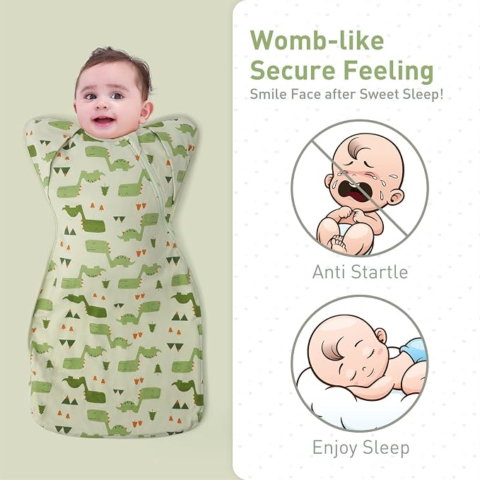 Baby Sleep Sack Swaddles for Newborn 0-3 Months, Arms Up Swaddle Blanket 2 - Image 2
