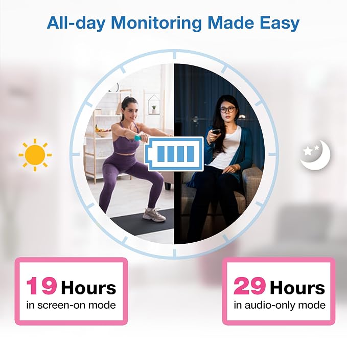 VTech VM819 Baby Monitor with Camera and Audio, 2.8” Screen Portable Baby Camera - Image 7