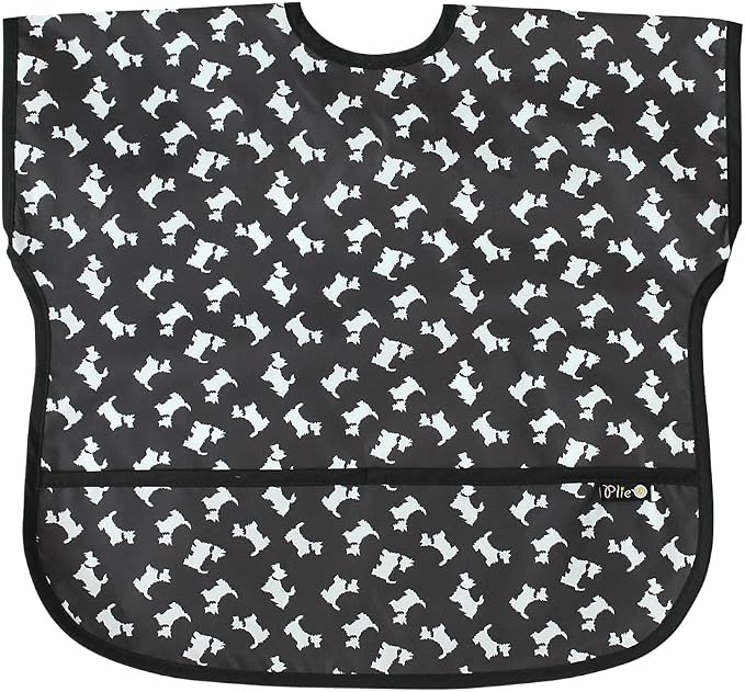 Short Sleeve Waterproof Bib for Toddlers – Feeding Apron for Mealtime, by Plie