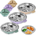 Stainless Steel Toddler Plates by TAOceeXI