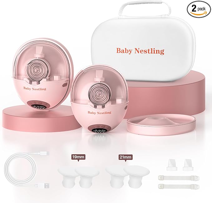 Breast Pump Hands Free, Smart Heated Base Promotes Milk Production, 40dB Quiet by Unknown