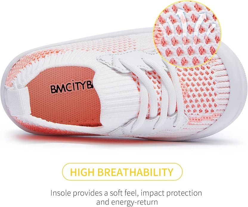 BMCiTYBM Baby Sneakers Girls Boys Lightweight Breathable Mesh First Walkers - Image 4