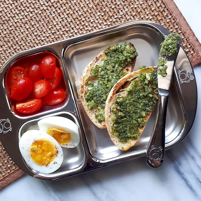 Children's Stainless steel Divided Plates | Adorable Frog Design | Premium 304 - Image 4