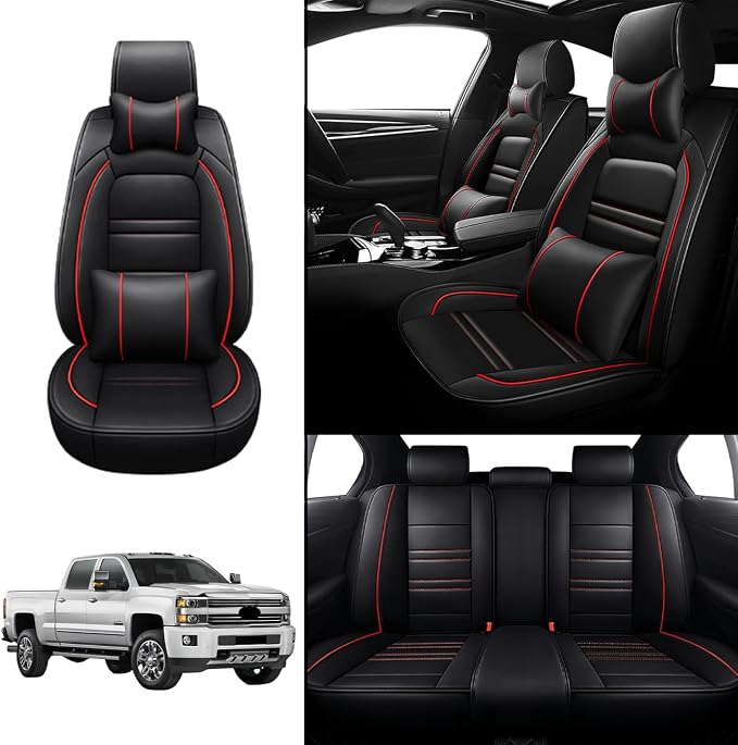 Car Seat Covers for Chevy Silverado 2007-2025 | 5-Seats Seat Covers, Waterproof - Image 2