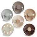 FRIGG SilkySoft Silicone Baby Pacifier 6-Pack Earthy Wonder | Made in Denmark | by mushie
