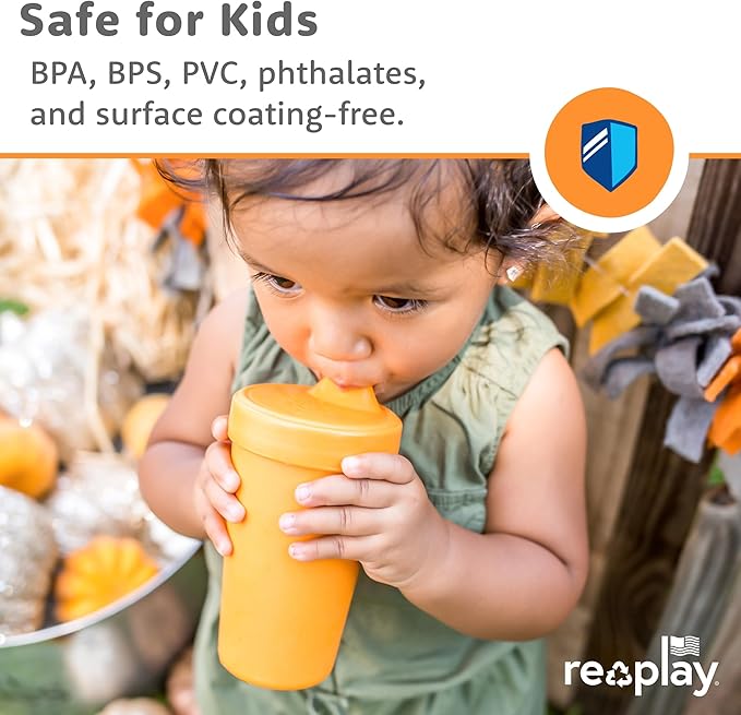 Re-Play Sippy Cups for Toddlers - 10 Oz. Reusable Spill Proof Cups for Kids - Image 4