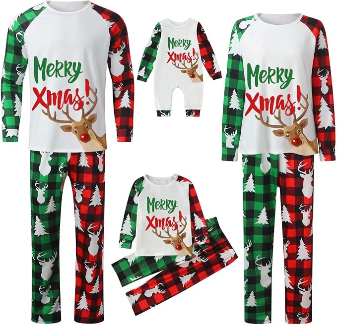 Awoscut Family Christmas Pajamas Matching Pajamas by Awoscut