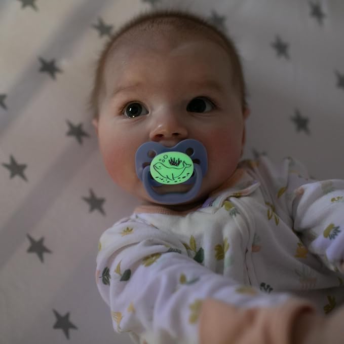 Dr. Brown's Advantage Glow-in-the-Dark Baby Pacifier, Fully Symmetrical Soother - Image 22
