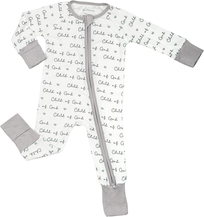 LollyBanks Baby Pajamas, 2-Way Zipper Romper, 95% Viscose Made from Bamboo and by LollyBanks