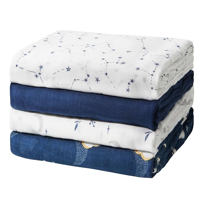 Momcozy Muslin Swaddle Blankets, Ultra Soft Neutral Swaddle Blanket, Breathable by Momcozy