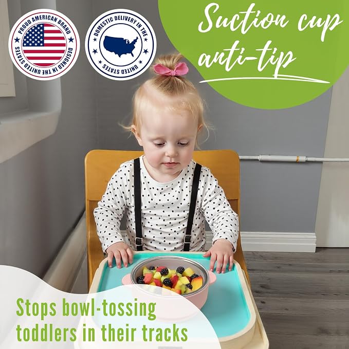 1 Pack Stainless Steel Toddler Suction Bowls - Image 5