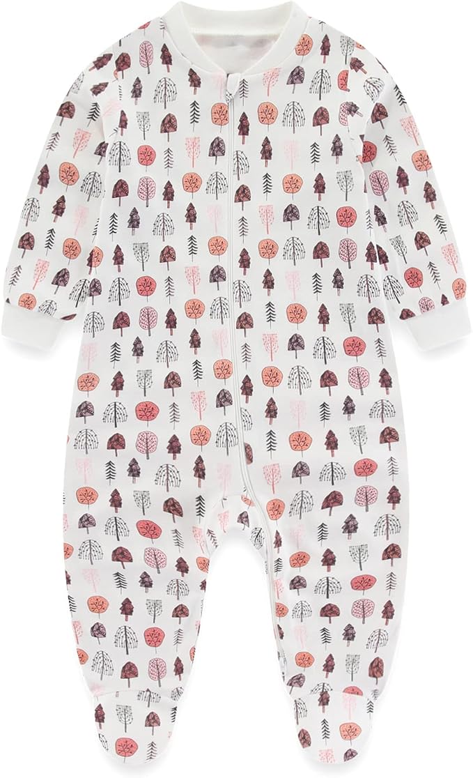 Baby Boys Girls Footies One-Piece Romper Long-Sleeve Jumsuit Cotton Newborn - Image 6