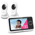 VTech VM350-2 Baby Monitor, 2 Cameras, 1000ft Range, Night Vision, 2-Way Audio by VTechBabyMonitors