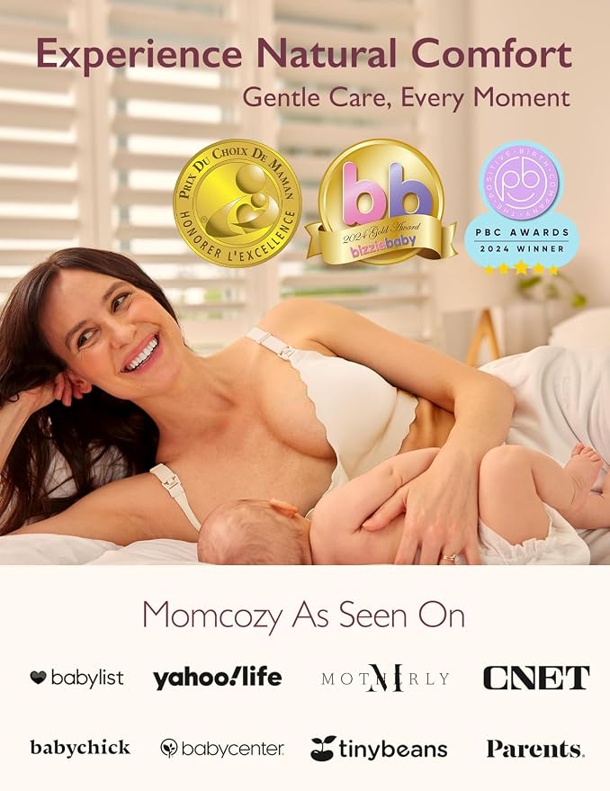 Momcozy Nursing Bras for Breastfeeding, Seamless Pregnancy Maternity Bra - Image 4