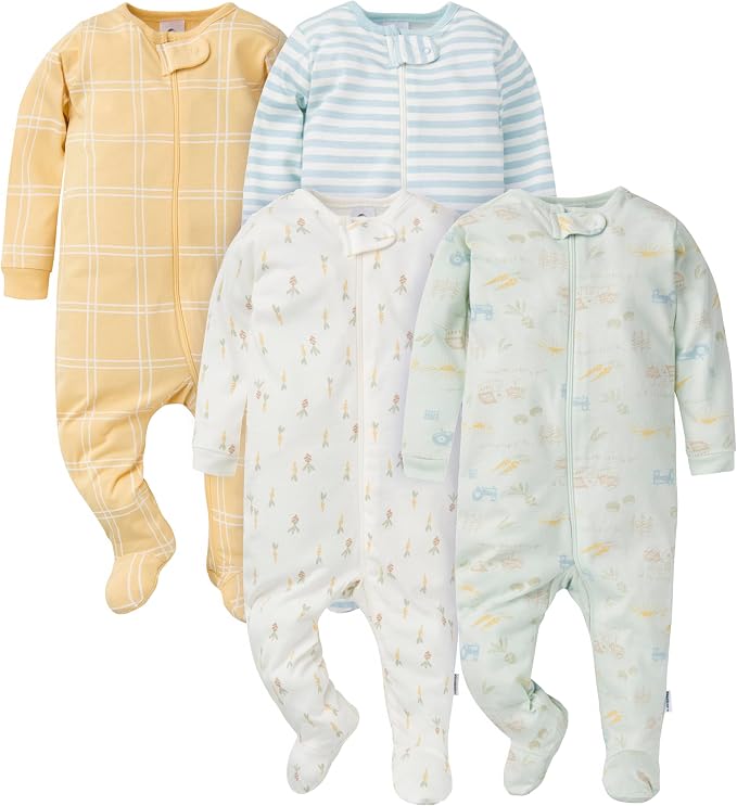 Gerber Baby Boys 4 Pack Sleep 'N Play Footie by Gerber