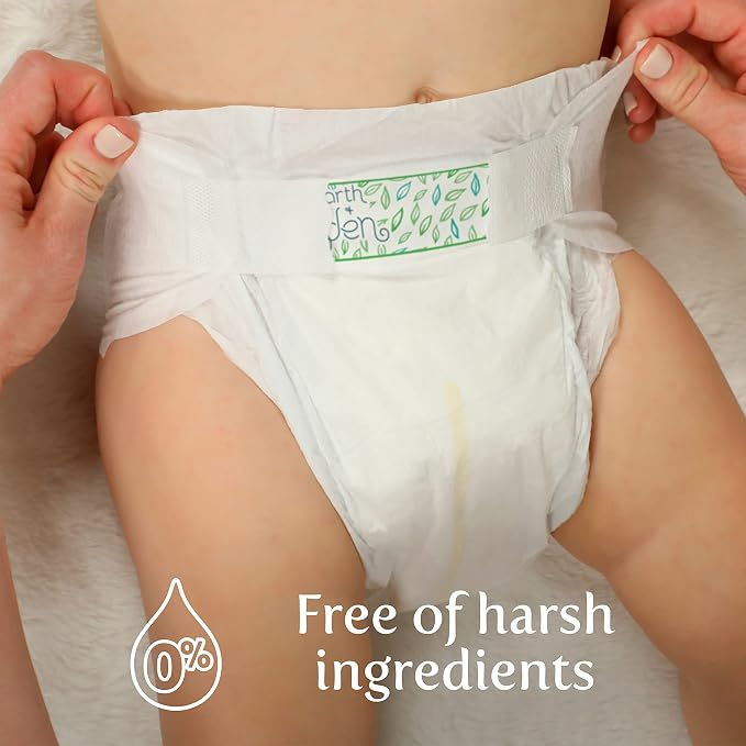 Earth & Eden Sensitive | Eco-Conscious & Hypoallergenic Diapers | Size 7 | 80 - Image 4