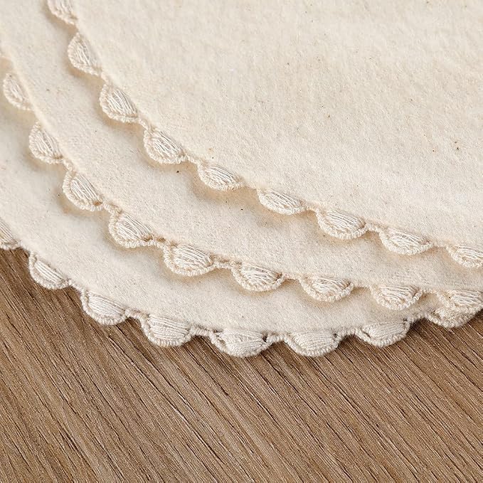 GZMM Baby Bib For Girls, Reversible Waterproof Handmade Natural Cotton Baby - Image 6