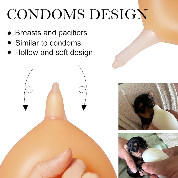 Doggiema Puppy Milk Feeder Nipple Puppy Bottle Puppy's feeders Bubble Milk Bowl - Image 2