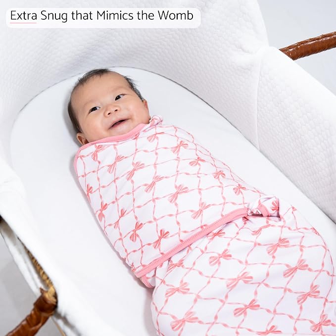 LollyBanks Baby Swaddles 100% Organic Cotton, 3-6 Months Baby Girl Swaddles - Image 2