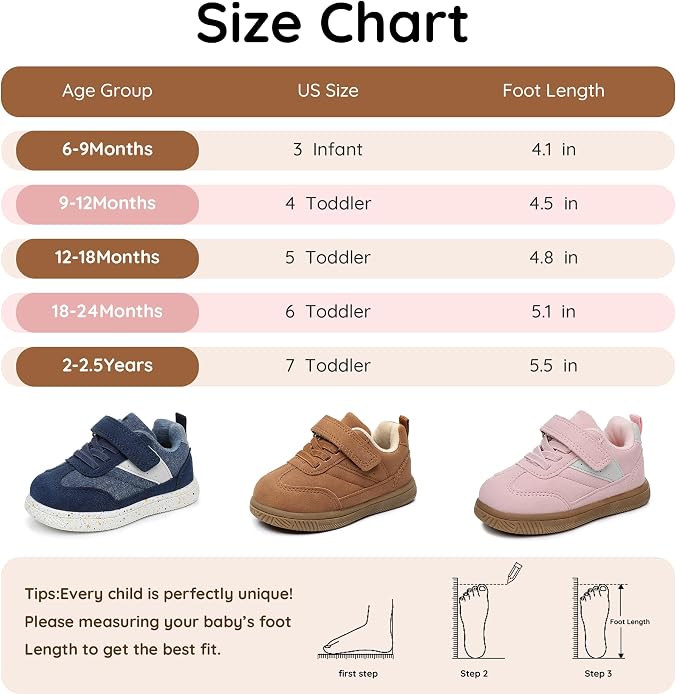 Apakowa First Walker Sneakers Shoes - Image 7