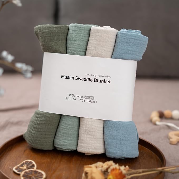 GLLQUEN BABY Muslin Swaddle Blankets - Image 6