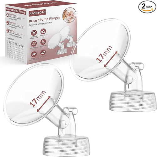 17mm Flanges Compatible with Spectra S2 S1 9 Plus Synergy Gold Breastpump by afontoto