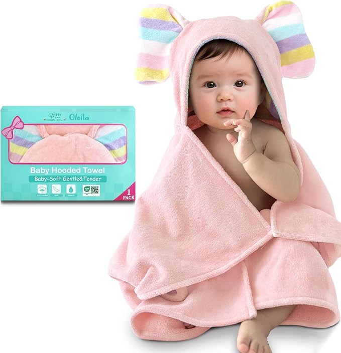 VOOVA & MOVAS Thick Baby Hooded Bath Towel by VOOVAMOVAS