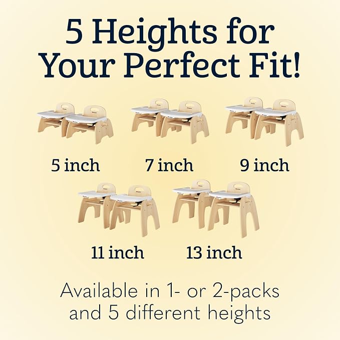 Foundations Easy Serve 5" Wood Feeding Chair - Image 9