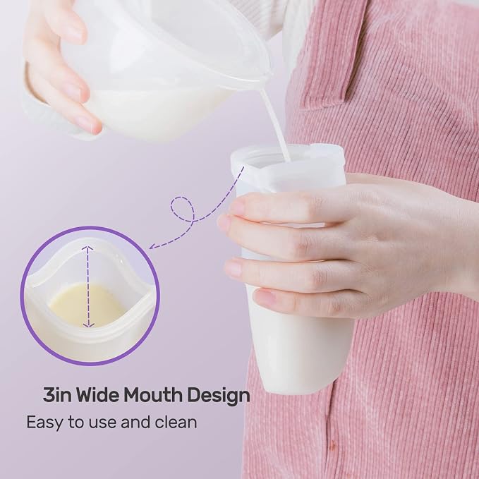 Nuliie 7 Pcs Silicone Breastmilk Storage Bags Reusable, 8oz/240ml Double - Image 4