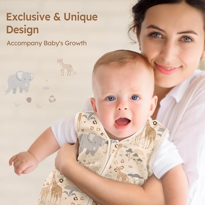 Baby Sleep Sack 12-18 Months 100% Cotton Lightweight 0.5 TOG Wearable Blanket - Image 6
