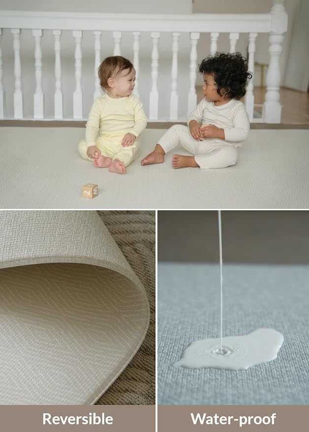 Baby Care Play Mat 73" x 49" Original One-Piece Reversible Rollable Waterproof - Image 4