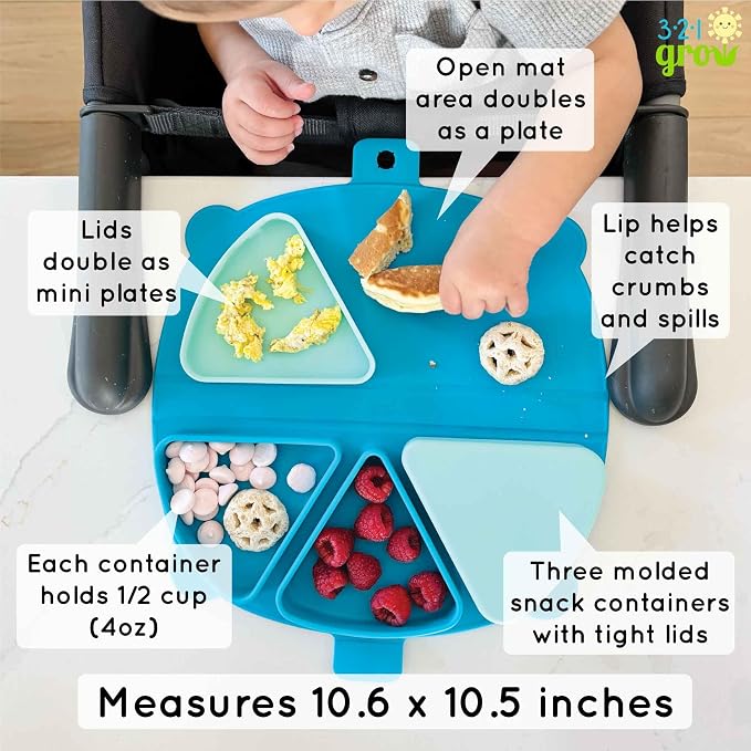 Silicone On-The-Go Snack Mat – Foldable Reusable Placemat - Image 3