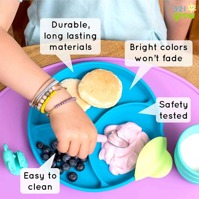 Silicone Easy Scoop & Hold Plate Set - Image 6