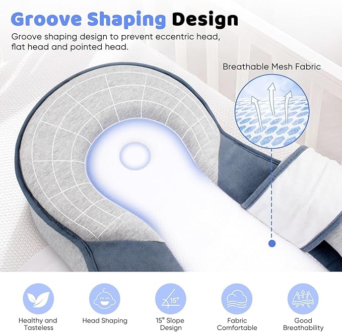 Baby Lounger Pillow for Infant Support Cushion Reflux Breastfeeding Pillow - Image 2
