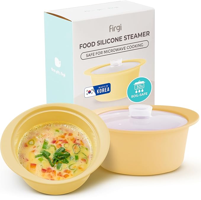 20oz Platinum Silicone Microwave Steamer Pot by FIRGI-FirstGift