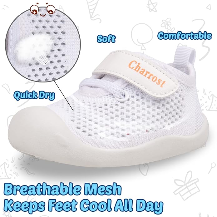 Baby Walking Shoes Toddler Girl Boy Soft Sole Breathable Cotton Canvas Shoes - Image 3