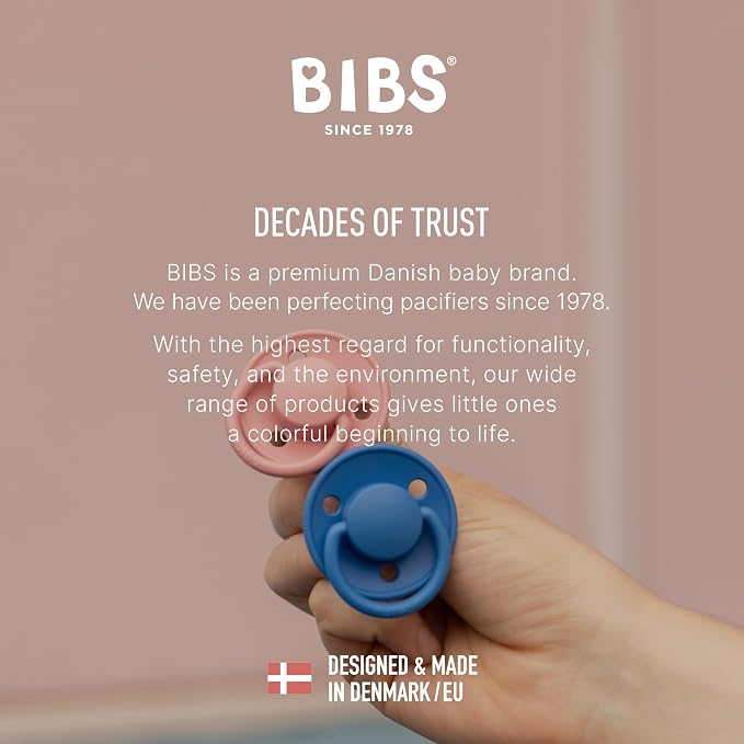 BIBS De Lux Baby Pacifier 2-Pack | Made in Denmark | BPA Free Dummy Soother - Image 6